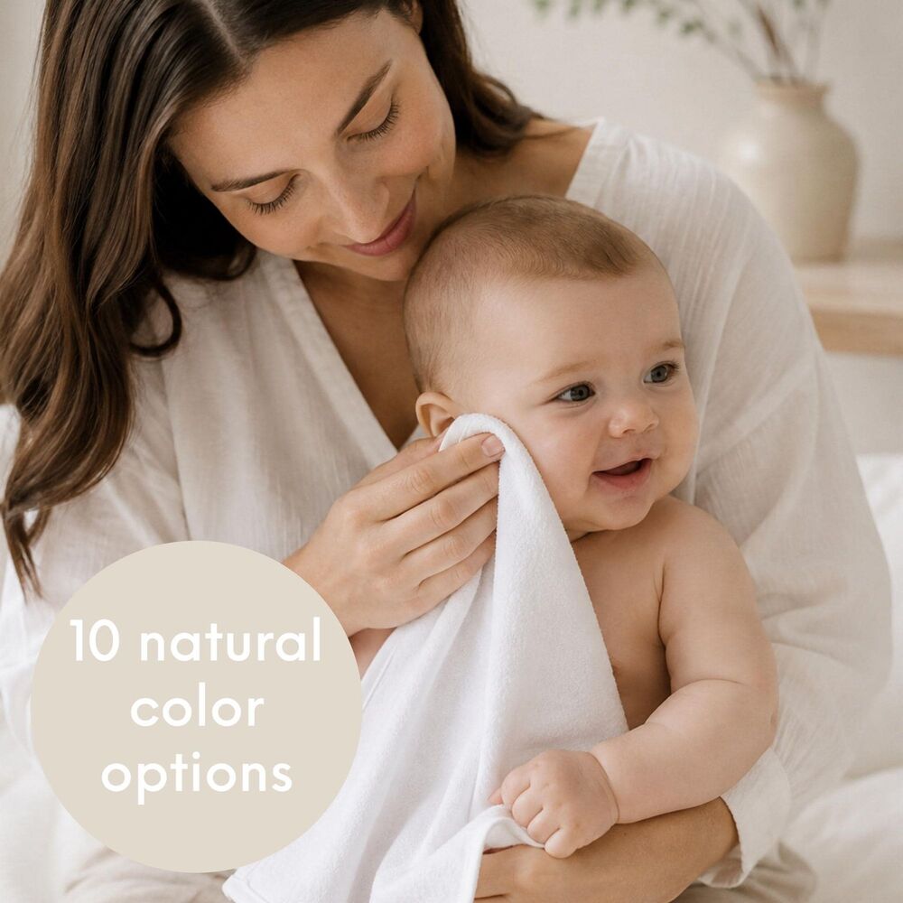 Organic Cotton Burp Cloth | Minimalist New Parents Baby Shower Gift
